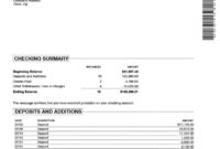 Amazing Blank Bank Statement Template Download