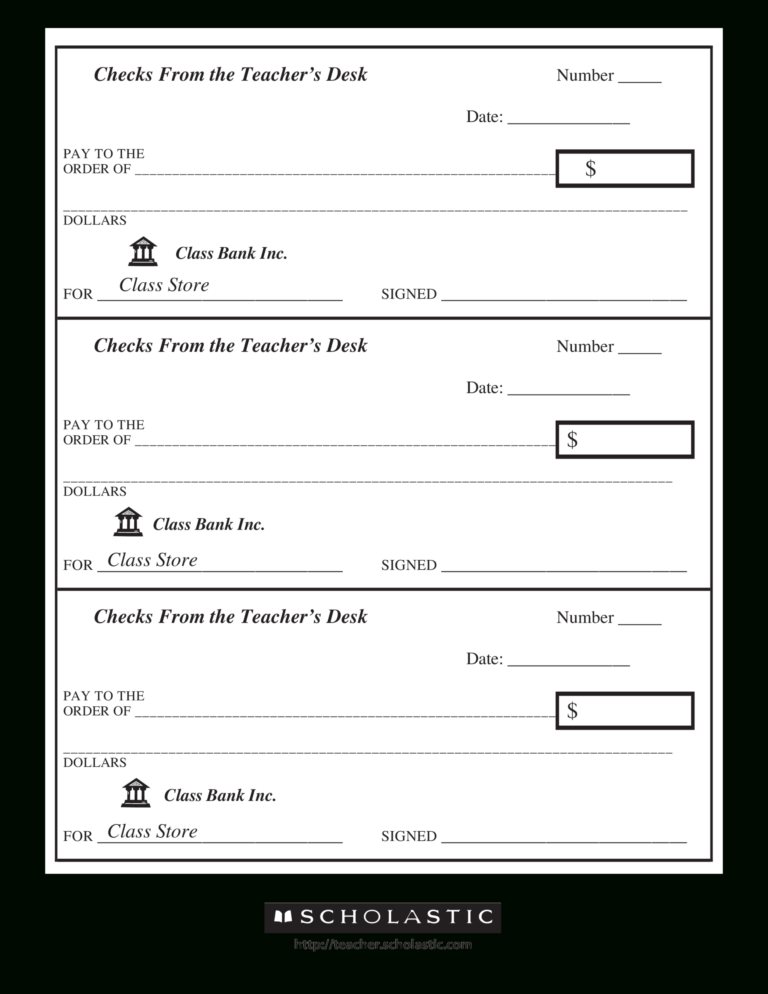 Amazing Blank Business Check Template