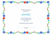 Amazing Daycare Diploma Certificate Templates