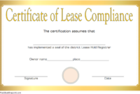 Awesome Certificate Of Compliance Template 10 Docs Free