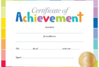 Awesome Children&amp;#039;S Certificate Template