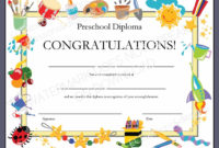 Awesome Daycare Diploma Certificate Templates