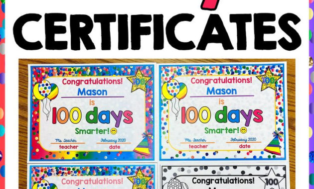 Awesome First Day Of School Certificate Templates Free