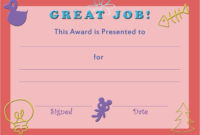 Awesome Free Kids Certificate Templates