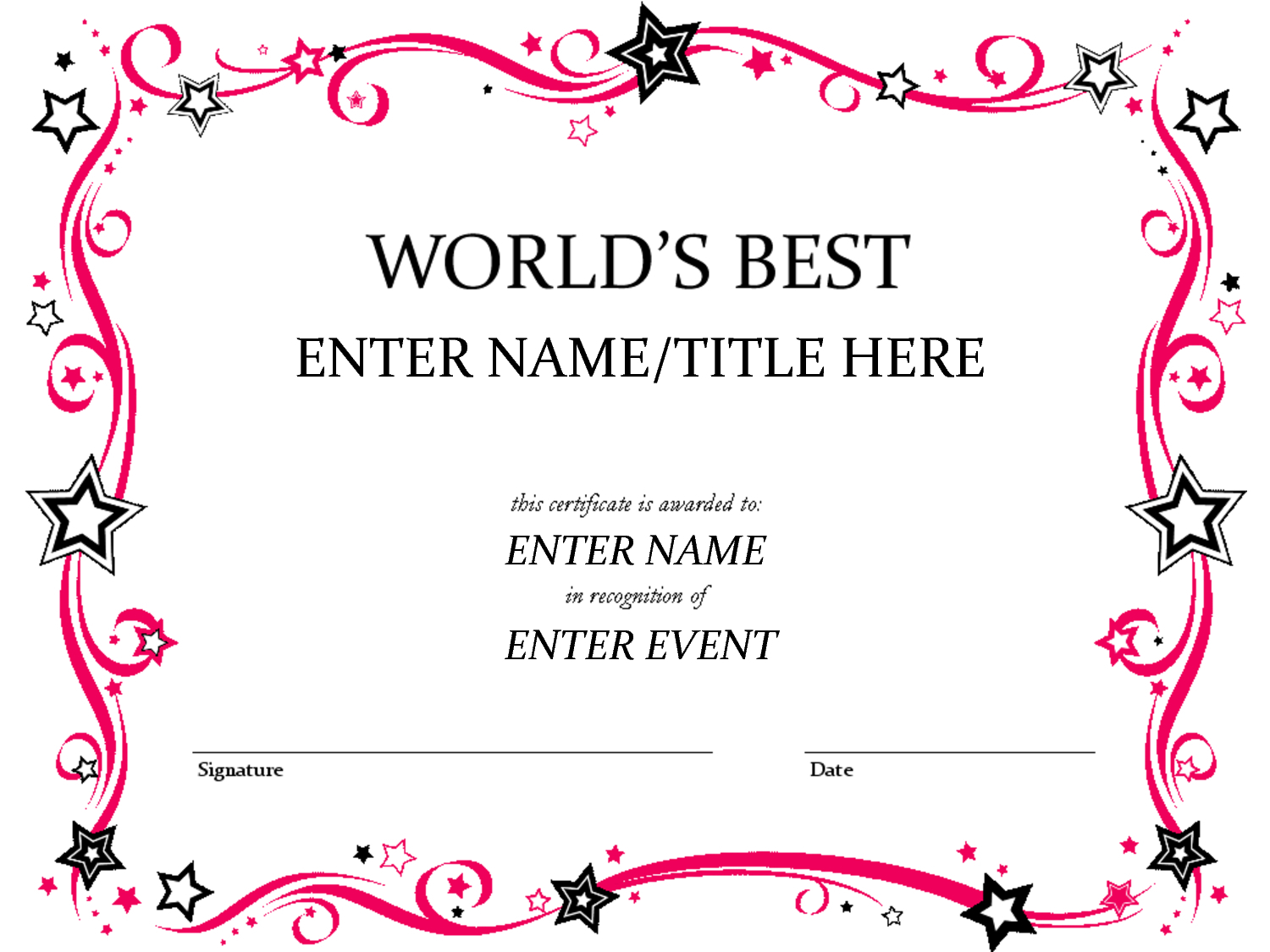 Awesome Most Likely To Certificate Template Free Sparklingstemware