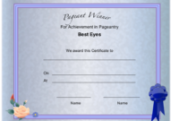 Awesome Pageant Certificate Template