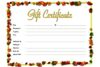 Awesome Salon Gift Certificate Template