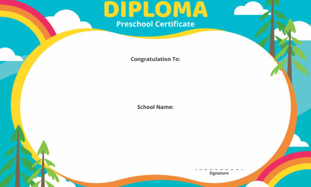 Best 10 Kindergarten Graduation Certificates To Print Free