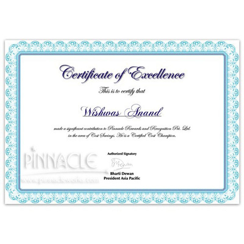 Best Academic Excellence Certificate