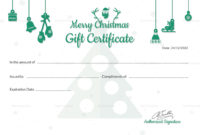 Best Free Christmas Gift Certificate Templates