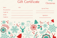 Best Free Christmas Gift Certificate Templates