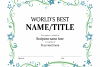 Best Most Improved Player Certificate Template