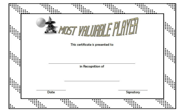 Best Mvp Certificate Template