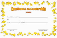 Best Student Leadership Certificate Template