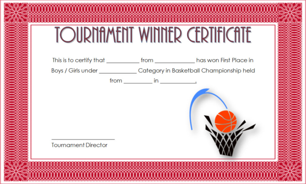 Fantastic 7 Basketball Achievement Certificate Editable Templates