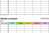 Fantastic Blank Trip Itinerary Template