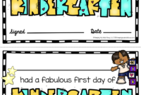 Fantastic First Day Of School Certificate Templates Free