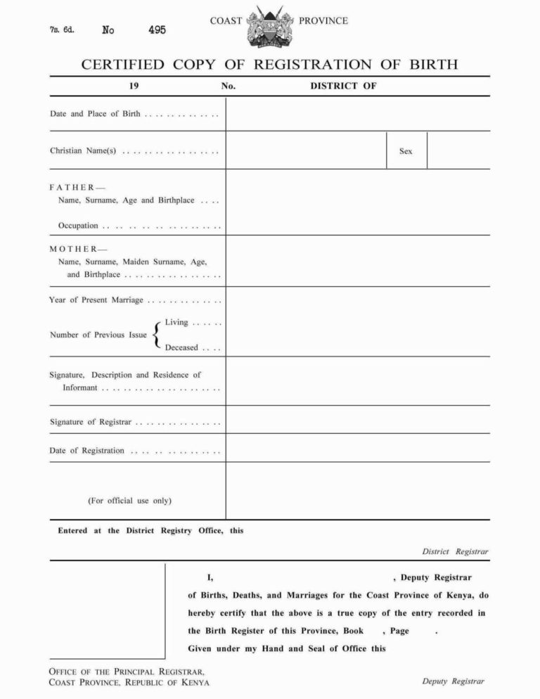 Free Mexican Birth Certificate Translation Template Sparklingstemware
