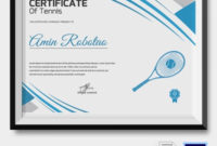 Fascinating Badminton Certificate Template Free 12 Awards