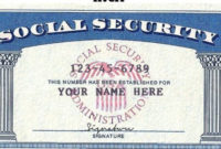 Fascinating Blank Social Security Card Template Download