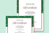 Fascinating Publisher Gift Certificate Template