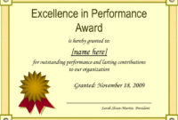 Free Professional Award Certificate Template