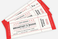 Fresh Blank Admission Ticket Template