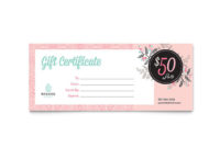 Fresh Publisher Gift Certificate Template