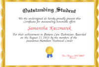 New Academic Award Certificate Template