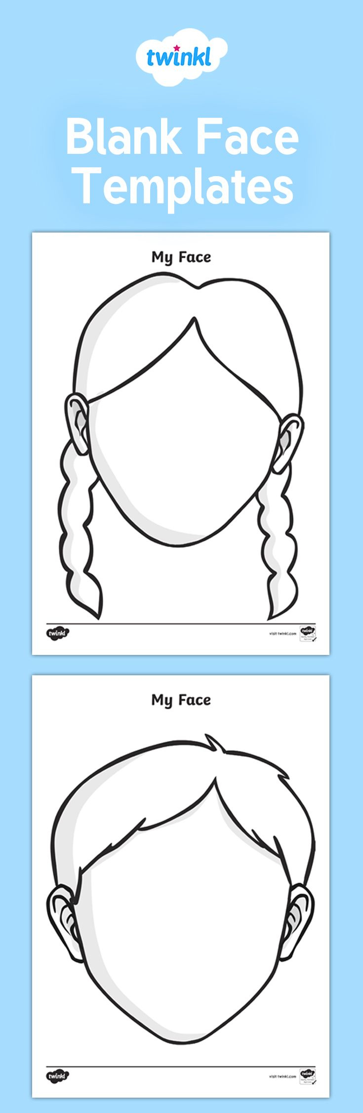 Free Blank Face Template Preschool Sparklingstemware