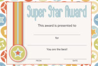 New Star Performer Certificate Templates