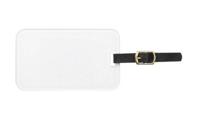 Professional Blank Luggage Tag Template
