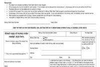 Professional Blank Money Order Template