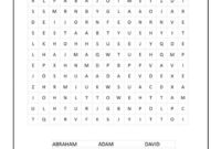 Professional Blank Word Search Template Free