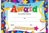 Professional Children&amp;#039;S Certificate Template
