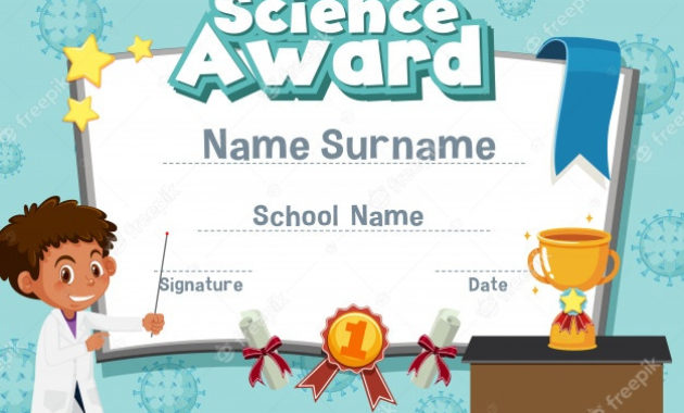 Professional Science Award Certificate Templates