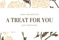 Professional Spa Gift Certificate