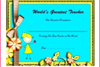 Professional Teacher Appreciation Certificate Templates