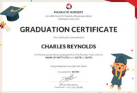 Simple 5Th Grade Graduation Certificate Template