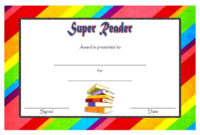 Simple Accelerated Reader Certificate Template Free