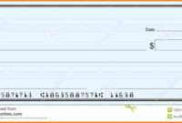 Simple Blank Check Templates For Microsoft Word
