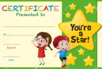 Simple Children&amp;#039;S Certificate Template