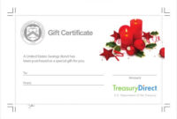 Simple Christmas Gift Certificate Template Free Download
