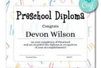 Simple Daycare Diploma Certificate Templates