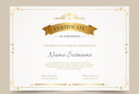Simple Elegant Certificate Templates Free