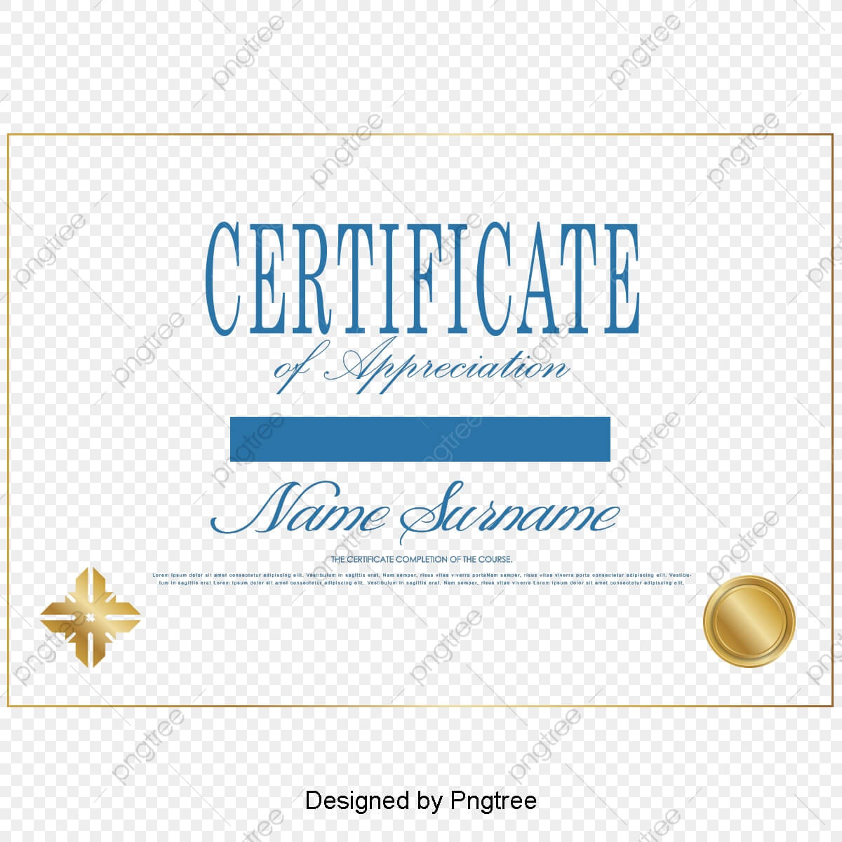 Simple Felicitation Certificate Template