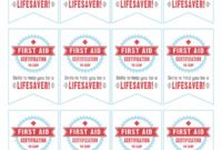 Simple First Aid Certificate Template Top 7 Ideas Free