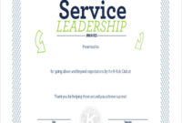 Simple Leadership Award Certificate Template