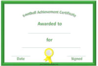 Simple Most Improved Player Certificate Template