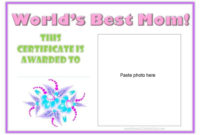 Simple Mothers Day Gift Certificate Template
